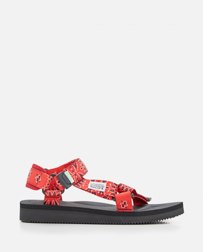 Shop Suicoke Depa Sandals In Red