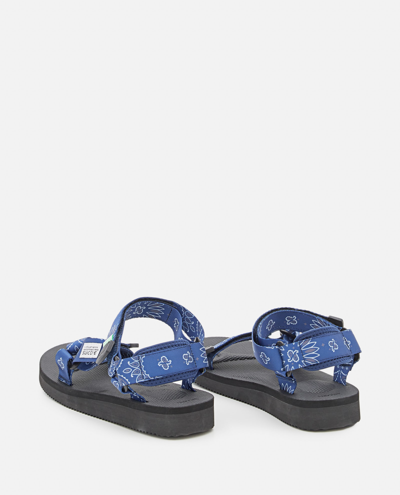 Shop Suicoke Depa Sandals In Blue