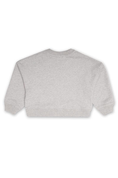 Shop Burberry Printed Sweatshirt In Grigio