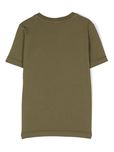 Shop Stone Island Junior T-shirt In Military Green