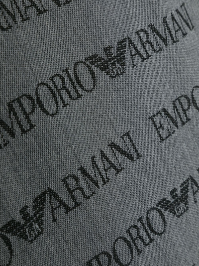 Shop Emporio Armani Man`s Scarf 43x185 Cm In Grey