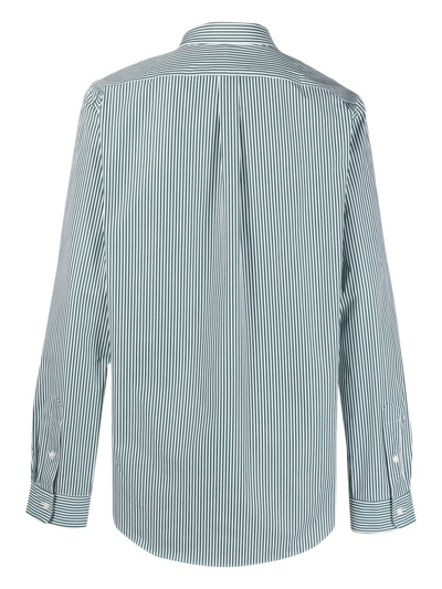 Shop Polo Ralph Lauren Ctn Str Popeline Long Sleeve Sport Shirt In C Pine White