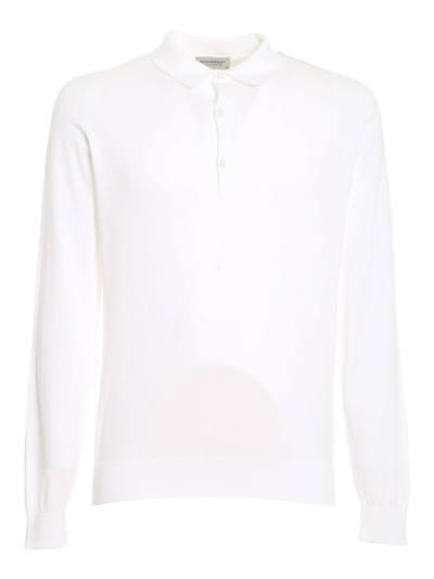 Shop John Smedley Bradwell Shirt Ls In White
