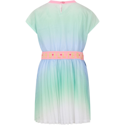 Shop Billieblush Multicolor Dress For Girl With Logo