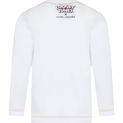 Marc Jacobs White T-shirt For Boy With Looney Tunes Print In White