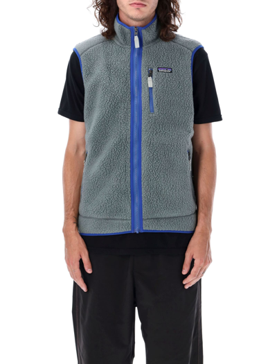 Shop Patagonia Retro Pile Vest In Noveau Green