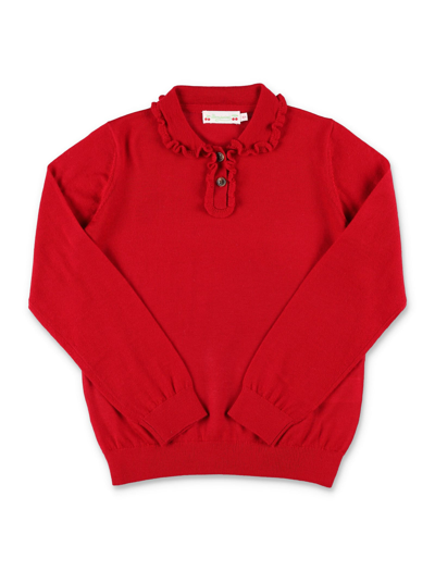 Shop Bonpoint Pull Brynja Sweater In Coquelicot