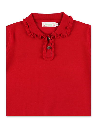Shop Bonpoint Pull Brynja Sweater In Coquelicot