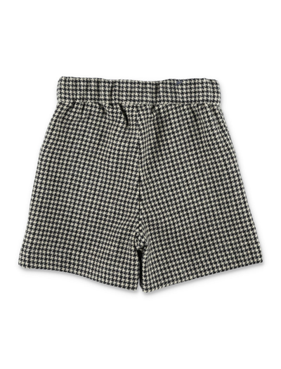 Shop Bonpoint Shorts Check In Check Black/white