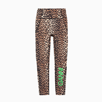 Shop Ganni Active Ultra High Waist Leggings In Leopard