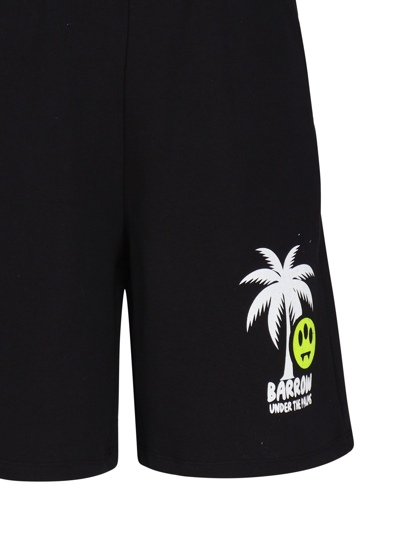 Shop Barrow Cotton Shorts In Black