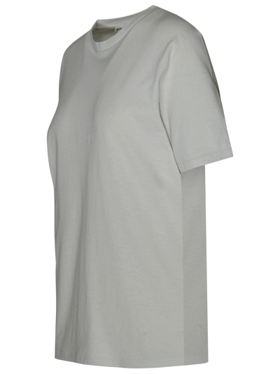 Shop Saint Laurent Woman  Boyfriend T-shirt In Ivory Cotton In Cream