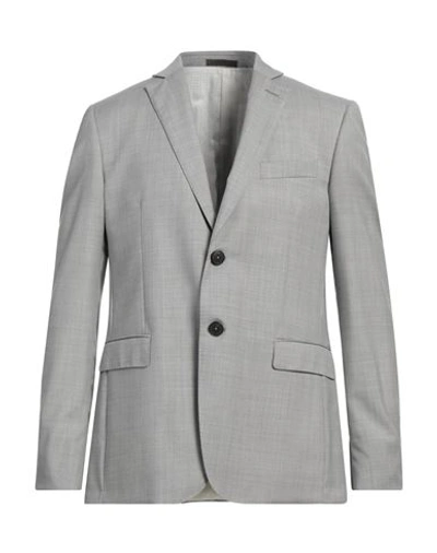 Shop Lab. Pal Zileri Man Suit Jacket Light Grey Size 42 Wool