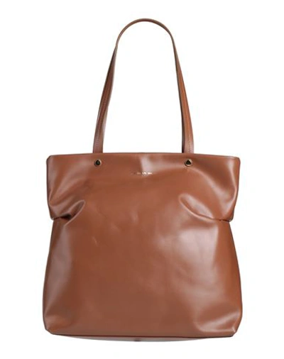 Shop Tosca Blu Woman Shoulder Bag Brown Size - Bovine Leather