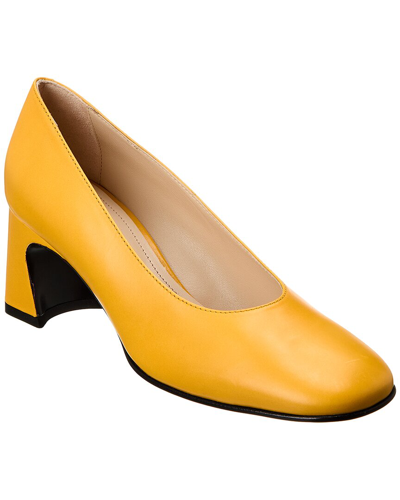 Tod's Slide Pumps In Leather In Yellow