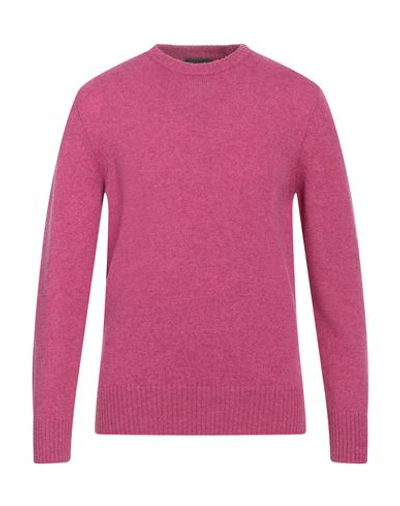 Shop +39 Masq Man Sweater Mauve Size 36 Wool In Purple
