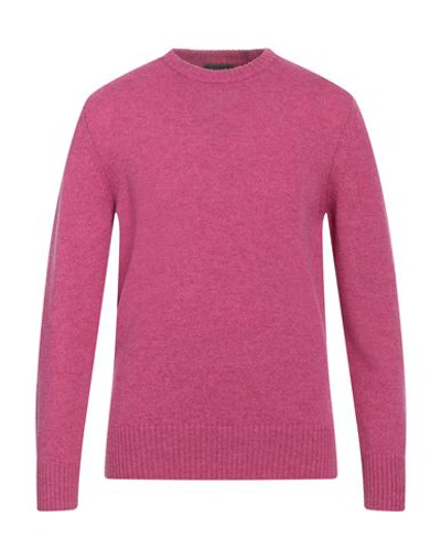 Shop +39 Masq Man Sweater Mauve Size 48 Wool In Purple