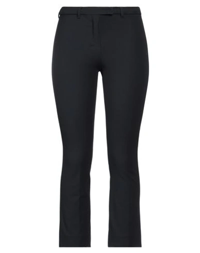 S Max Mara ' Woman Cropped Pants Midnight Blue Size 4 Cotton, Polyamide, Lamous In Blue