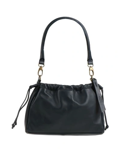 Shop Corsia Woman Handbag Midnight Blue Size - Soft Leather