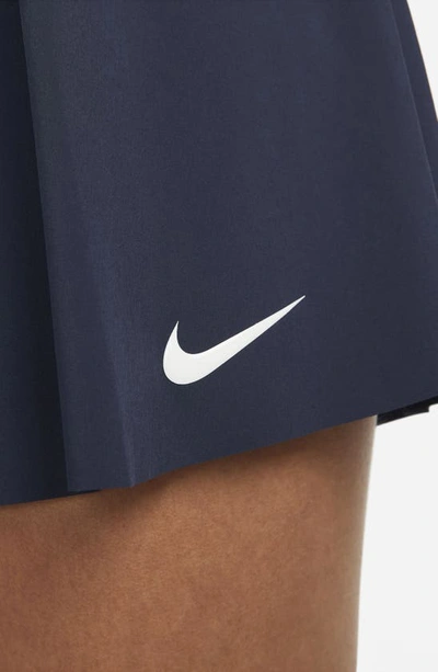 Shop Nike Dri-fit Advantage Tennis Skirt In Obsidian/ White