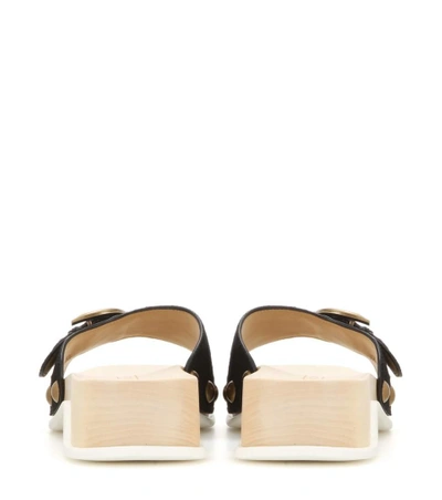 Shop Marc Jacobs Leather Sandals In Llack