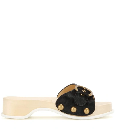 Shop Marc Jacobs Leather Sandals In Llack
