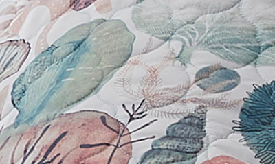 Vcny Home Ivory Coast Reversible Quilt Set In Blue/ Green