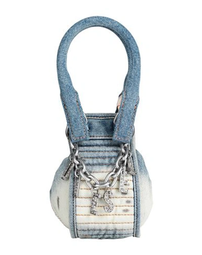 Shop Diesel D-vina-xxs Woman Handbag Blue Size - Textile Fibers