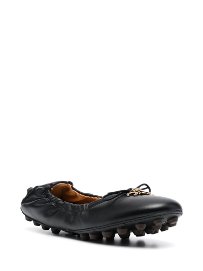 Shop Tod's Gommino Ballerina Shoes In Black