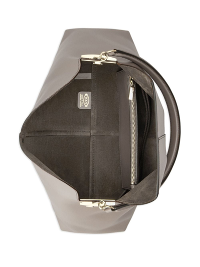 Shop Tod's T Case Leather Shoulder Bag In Neutrals