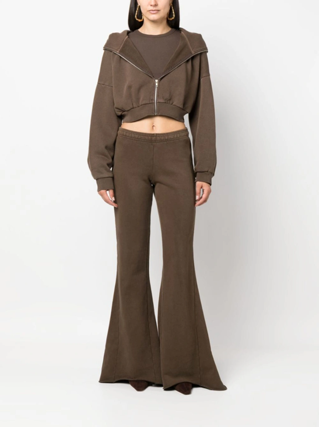 【関税込】entire studios Flared cotton sweatpants Flared cotton sweatpants in black - Entire Studios | Mytheresa