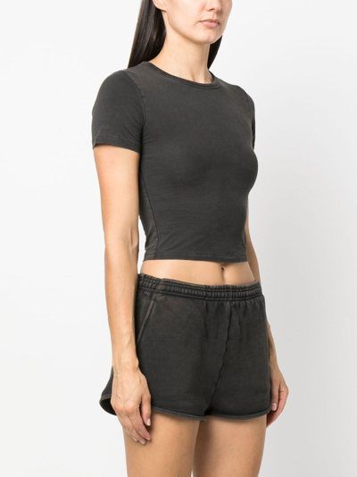 Shop Entire Studios Washed Short-sleeved T-shirt In Black