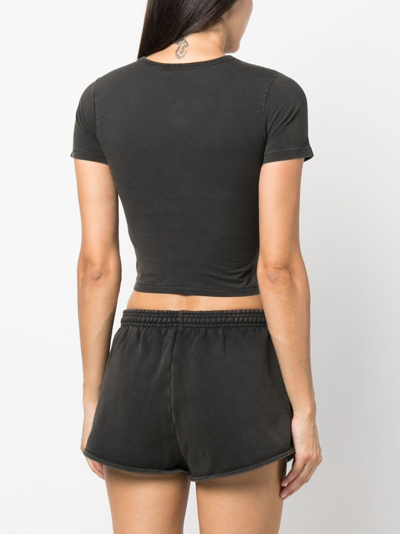Entire Studios Washed Short-sleeved T-shirt In Black
