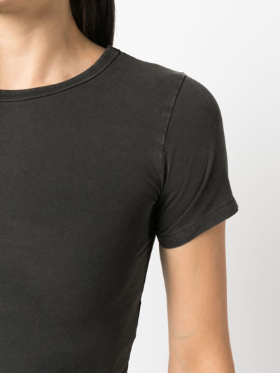 Shop Entire Studios Washed Short-sleeved T-shirt In Black
