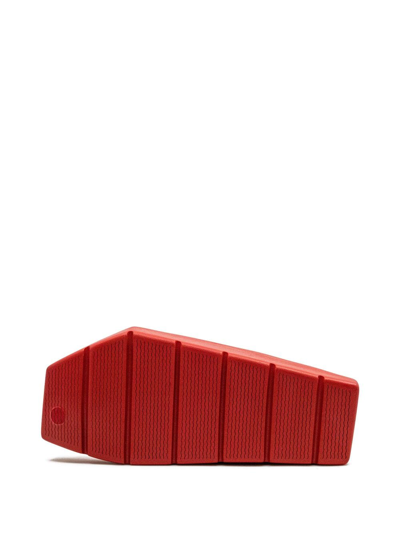 Jordan Hex "triple Red" Mules In Red