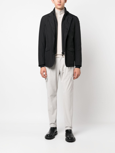 Herno Black Goose Down Padded Jacket In Black