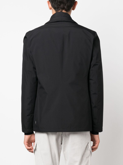Herno Black Goose Down Padded Jacket In Black
