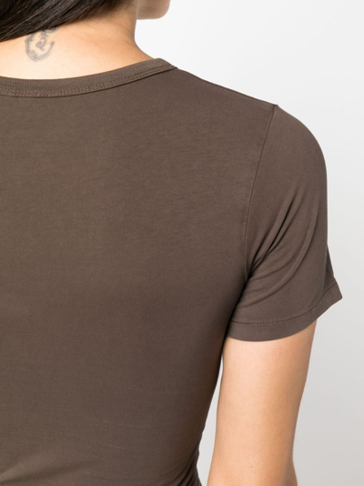 Entire Studios Aquatic Guard T-shirt Female Brown In Brown