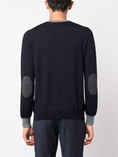 Fay Virgin Wool Sweater In Blue