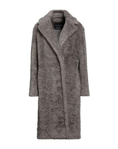 Shop Cinzia Rocca Woman Coat Dove Grey Size 14 Viscose, Virgin Wool, Cotton, Polyamide