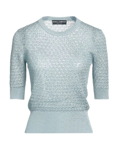 Shop Dolce & Gabbana Woman Sweater Light Blue Size 10 Viscose, Polyester