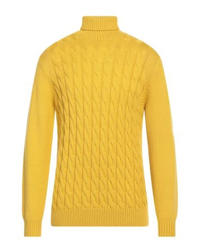 Shop Diktat Man Turtleneck Ocher Size Xxl Wool, Acrylic In Yellow