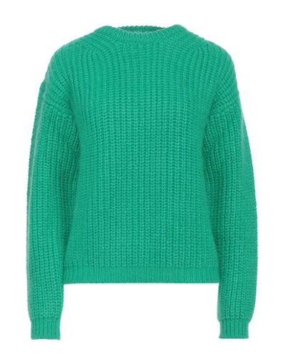 Shop Bellwood Woman Sweater Green Size L Mohair Wool, Acrylic, Polyamide, Polyester