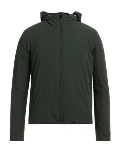 Shop Esemplare Man Jacket Military Green Size Xxl Nylon, Elastane