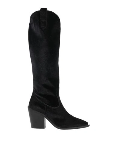 Shop Je T'aime Woman Boot Black Size 7 Textile Fibers