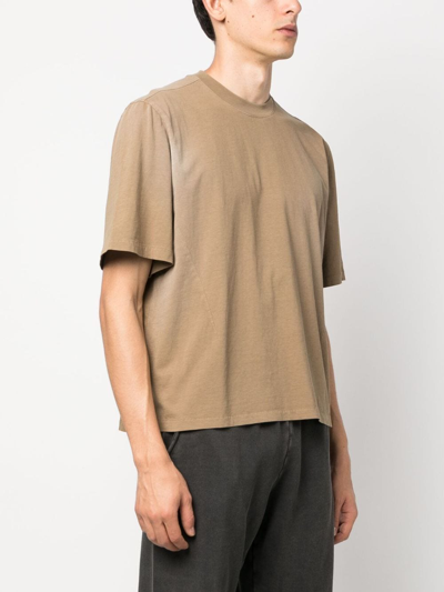 Entire Studios Panelled Short-sleeved T-shirt In Brown