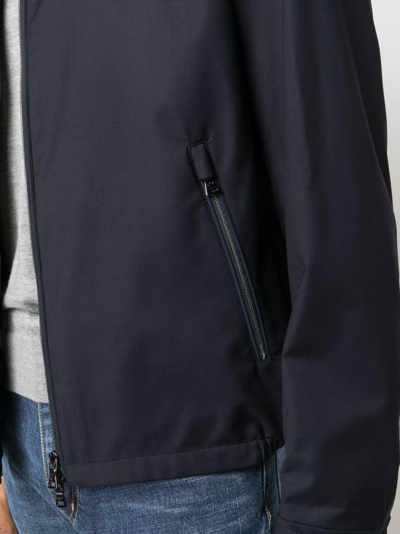 Shop Paul & Shark Zip-fastening Bomber Jacket In Blue