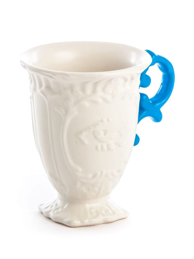 Shop Seletti I-wares Porcelain Mug (set Of Two) In White