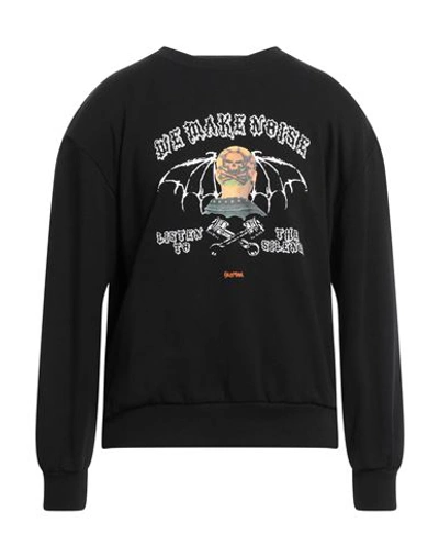 Self Made By Gianfranco Villegas Man Sweatshirt Black Size Xxl Cotton In Black