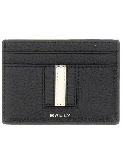 Shop Bally Ribbon Card Holder In Black